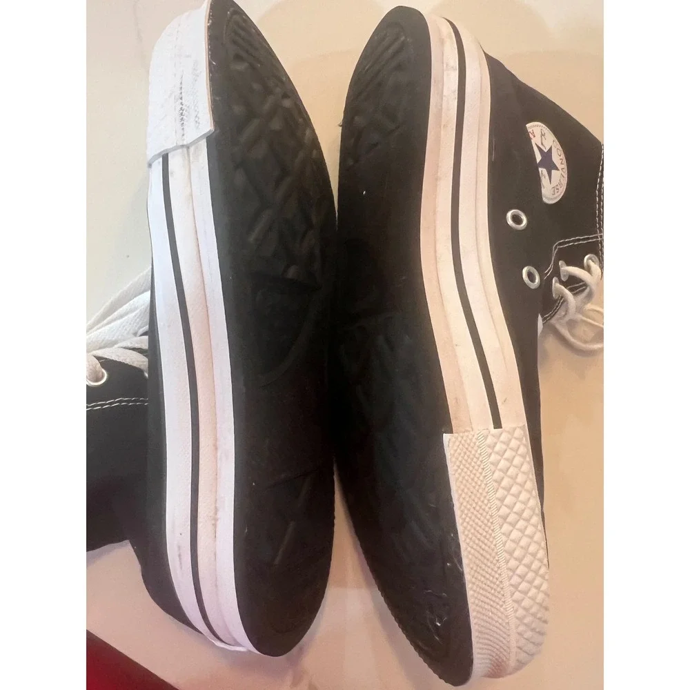 Converse Chuck Taylor All Star High Top Black White Sneakers 272855F Kids Size 6
